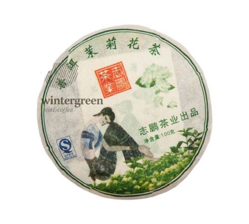 Мини-точа с лотосом Пуэр Бин Ча с жасмином 100гр